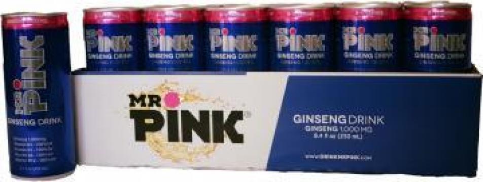 Bautura energizanta cu ginseng Mr. Pink