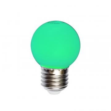 Bec LED 1W G45 E27 verde