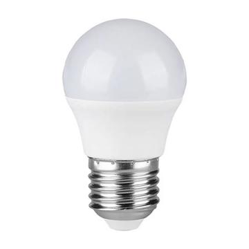 Bec LED 3.7W, bulb G45, dulie E27, alb rece