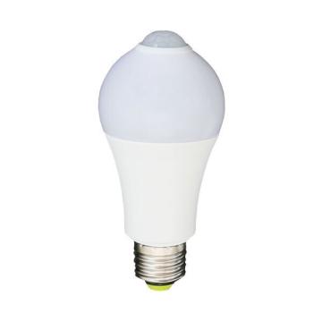 Bec LED 7W cu senzor de miscare - E27 - alb - 6000K