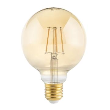 Bec LED G95 - 4W - E27 - sticla aurie - alb cald - 2700k