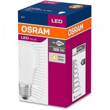 Bec LED Osram Value, E27, A60, 8.5W (60W), 2700K