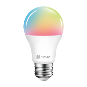 Bec LED RGB inteligent Ezviz, Wi-Fi, E27, 806 lmn, 2700 6500