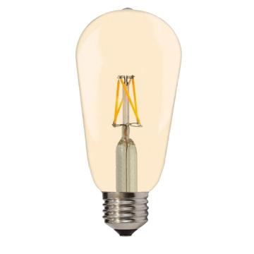 Bec LED ST64 4W E27 - filament - alb cald - 2700k