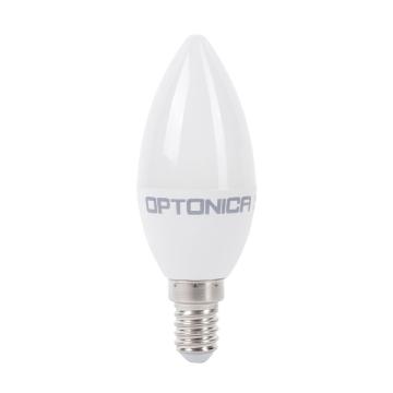 Bec LED lumanare C37 3.7W E14 - alb cald - 2700k