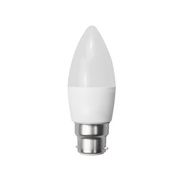 Bec LED lumanare C37 6W B22 - dimabil - alb cald - 2700k