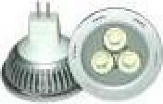 Bec MR16 3W SMD cu 3 LED