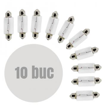 Bec auto C10W - 15x41mm 12V 10W - set de 10 - Carguard
