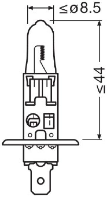 Bec camion 24V H1 70 W original blister 1 Osram