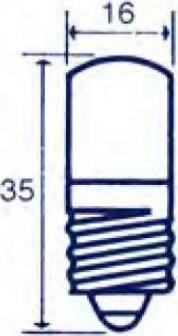 Bec indicator Edison E14, 24V/30V, 3W / 5W