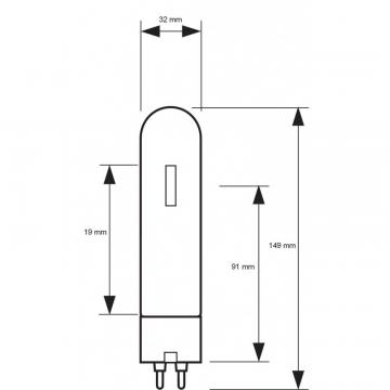 Bec lampa cu vapori de sodiu alb Master SDW-T