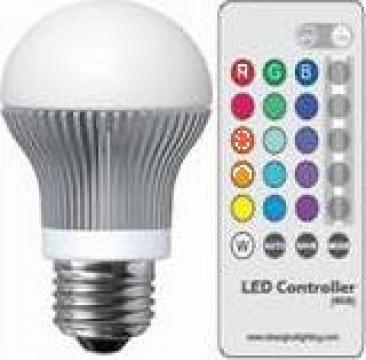 Bec led RGB cu telecomanda