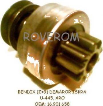 Bendix (Z=9dinti) demaror Iskra U445, ARO, Deutz 911, 912