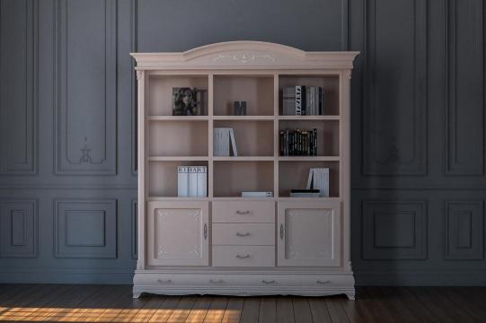 Biblioteca lemn masiv, 2050 x 450 x 2300 mm