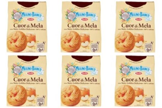 Biscuiti Cuor di Mela cu mere 100% Italiene, Mulino Bianco
