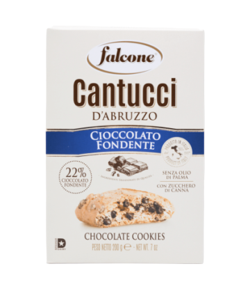 Biscuiti cu ciocolata neagra, Falcone, 200 g
