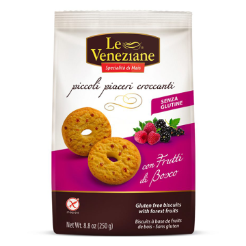 Biscuiti cu fructe de padure fara gluten 250 g