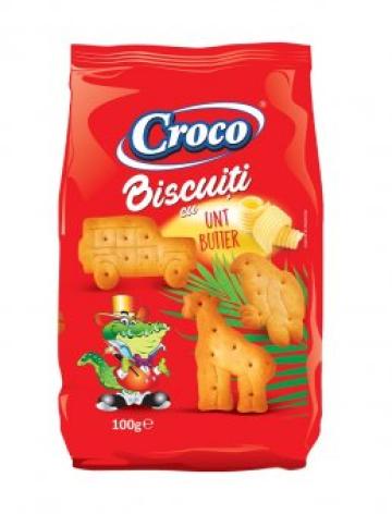 Biscuiti cu unt Croco Zoo 100g