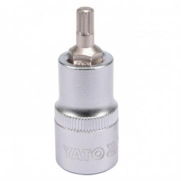 Bit spline Yato YT-04341, M6, cu adaptor 1 2", 55mm, Cr-V