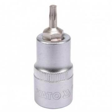 Bit torx Yato YT-04310, T20, cu adaptor 1 2", 55mm, Cr-V