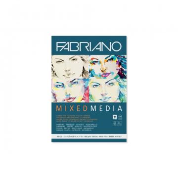 Bloc desen Mix Media, A4, fara spira, Fabriano