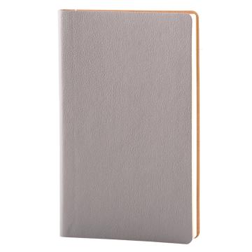 Bloc notes Flexi, piele, 12,5x20 cm, liniat ivory, gri