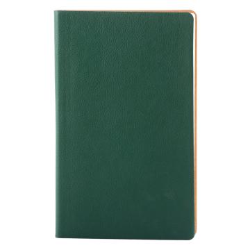 Bloc notes Flexi, piele, 12,5x20 cm, liniat ivory, verde