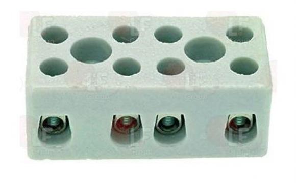 Bloc regleta de conexiuni 4 poli, ceramic 3247005