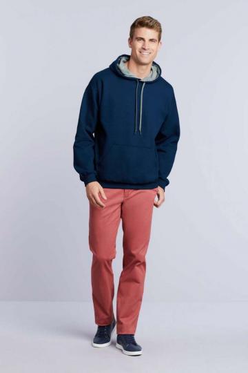 Bluzon Heavy Blend Adult Contrast Hooded Sweatshirt