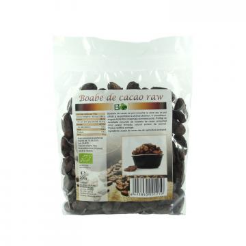 Boabe de cacao crude, raw bio 200g