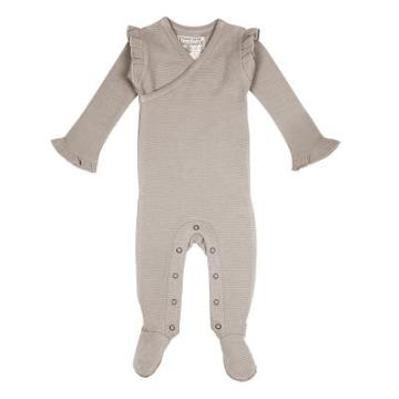 Body bebe cu picioare si volane, bumbac organic Lovedbaby