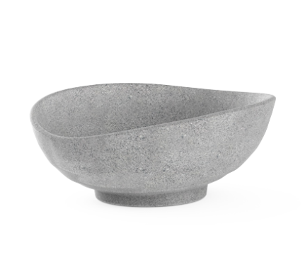 Bol salata melamina, Raki Granite, 26x22xh9,6cm, 1600ml, gri