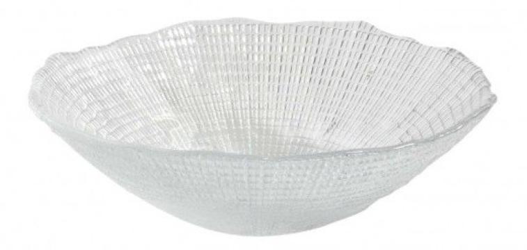 Bol sticla Eternity, diam 17 xH6 cm