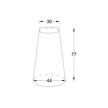 Bolard din beton conic - delimitator parcare 77 x 44 cm