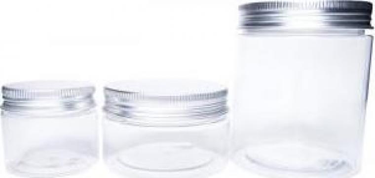 Borcan plastic cu capac si protectie 30, 50, 100 si 250 ml