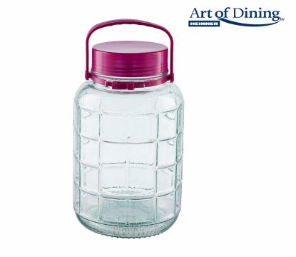 Borcan sticla cu capac plastic 3l, Art of Dining by Heinner