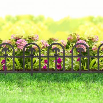 Bordura pentru pat de flori / gard - 60 x 30 - negru