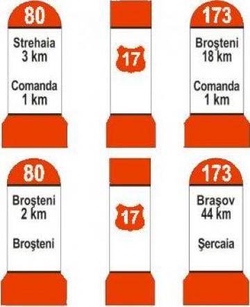 Borne, indicatoare rutiere, semnalizare
