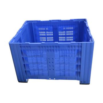 Box palet plastic cu 4 picioare perete perforat 100x120