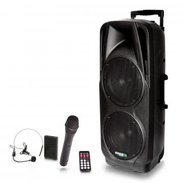 Boxa portabila Ibiza Sound PORT225VHF-BT, 600W