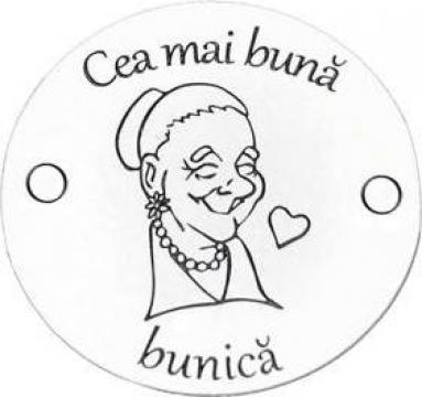 Bratara Cea mai buna bunica, banut Argint 925 inscriptionat