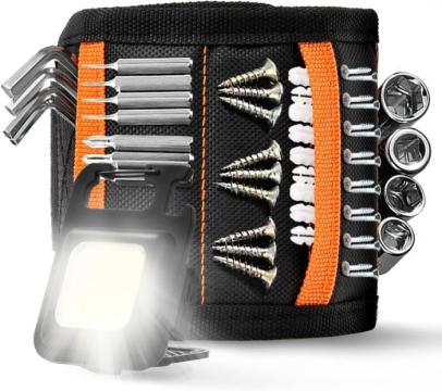 Bratara magnetica cu LED pentru meseriasi, uz casnic