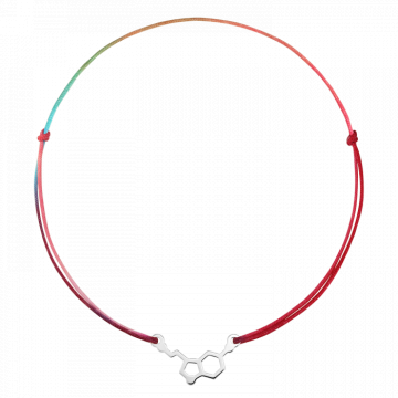 Bratara pentru picior din snur multicolor, serotonina