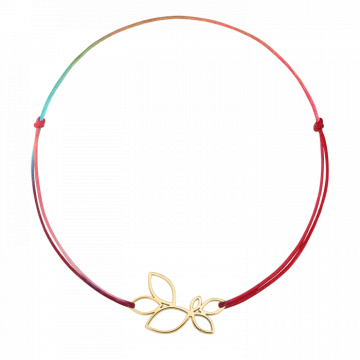 Bratara pentru picior din snur multicolor
