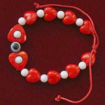 Bratari martisor 10mm inimioare