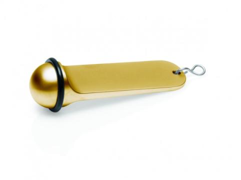 Breloc auriu fara gravura-pentru camere 11x3 cm
