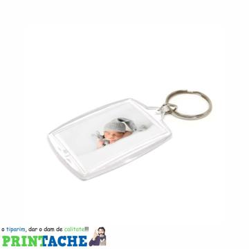 Breloc personalizat cu fotografie plastic