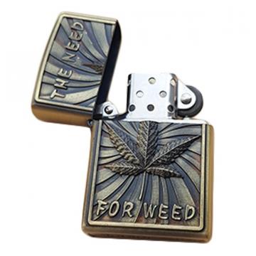Bricheta zippo, 3D relief, metalica, the need for weed