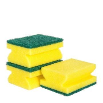 Burete abraziv verde canelat, set 3 buc