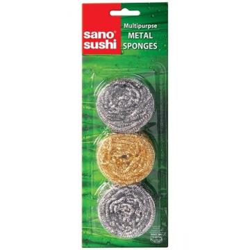 Bureti vase Sano Sushi Metal Sponge 3 buc./pachet